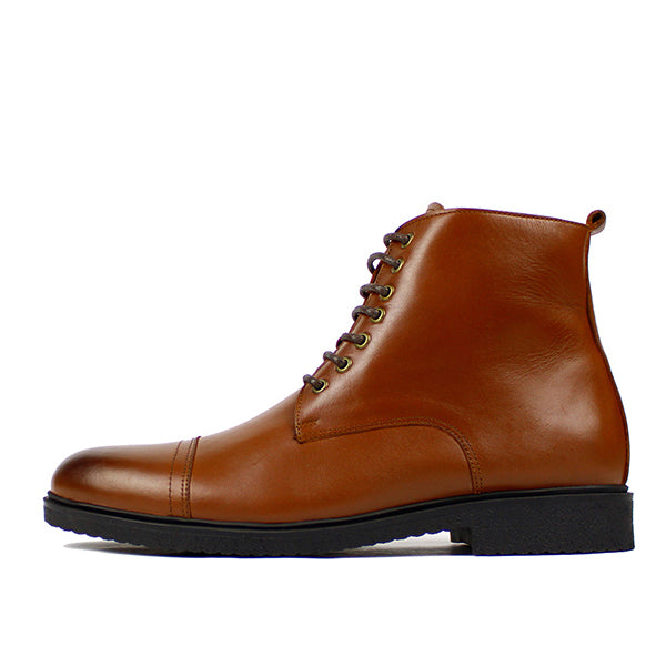 663 BOTTINE EN CUIR CAJOU